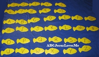 Fish Game for Preschool Letter and Number Learning